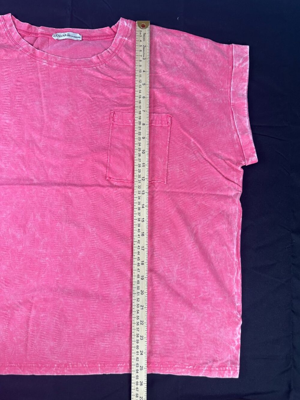 Zenana Pink 100% Cotton Tee NWT Size 2X - Picture 3 of 10